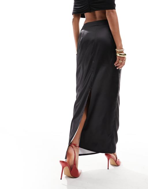 satin flower skirt | Acka.｜ エーシーケーエー｜公式