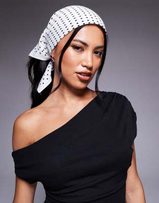 Kaiia Satin Headscarf In Multi