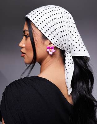 Kaiia Satin Headscarf In Multi