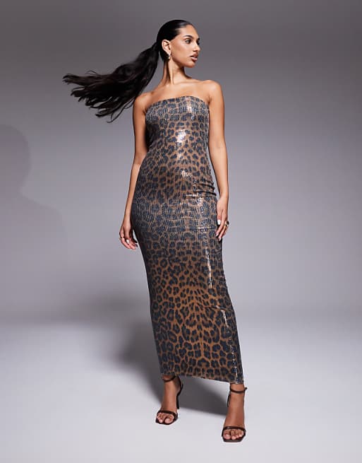 leopard print strappy plunge bodycon dress Morgan & Company Juniors' - Black/Gold midis and maxis are our motto Women Sexy Spaghetti Strap Tank