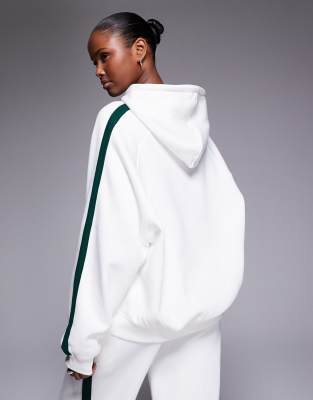 Kaiia Side Stripe Oversized Hoodie In Multi