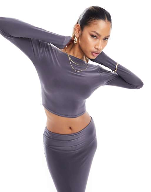 Slinky Crop Top and Leggings Set, Co-ords and Sets