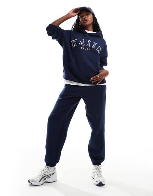 Kaiia sport oversized hoodie in navy (part of a set)