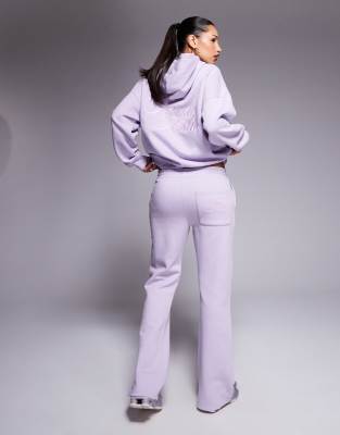 Kaiia Studio Embroidered Swirl Logo Sweatpants