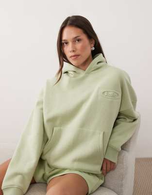 Studio - Kapuzenpullover in Grün mit Prägung, Kombiteil-Bunt Bunt 46