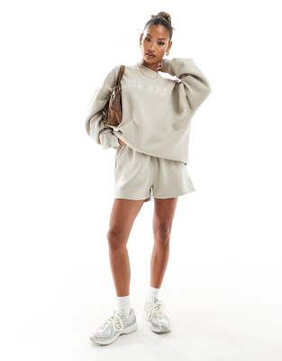 Kaiia - Sweat-Shorts in Steinbeige, Kombiteil-Neutral