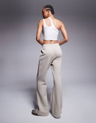 Kaiia Tall Cotton Blend Wide Leg Joggers In Neutral