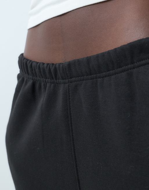 Kaiia Tall – Jogginghose aus Baumwollmix in Schwarz mit Bündchen und Logo-Stickerei, 5 von 5