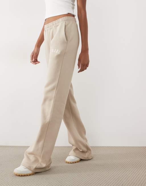 Kaiia Tall - Pantalon de jogging ample en coton mélangé - Taupe, 5 de 5