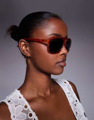 Shop Kaiia Thin Frame Aviator Sunglasses
