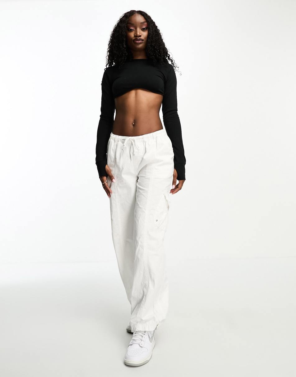 Underbust Long-Sleeve Crop Top