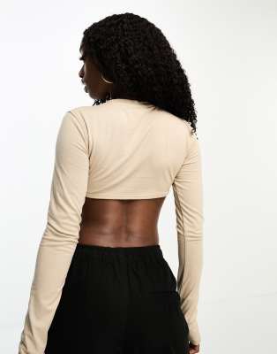 underbust long sleeve top