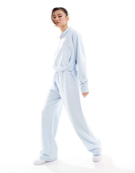 Kaiia – Weite Jogginghose in Babyblau, Kombiteil - view 1