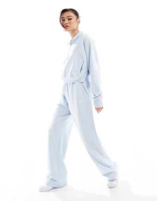 Kaiia wide leg joggers co-ord in baby blue