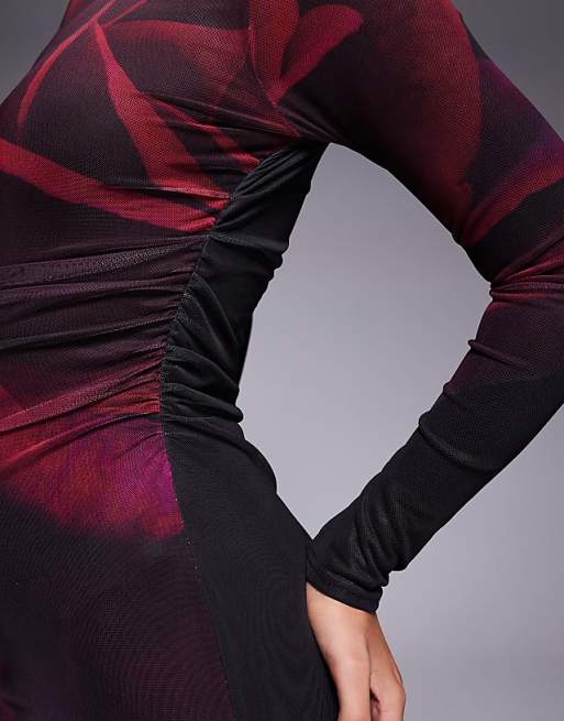 Kaiia x Sasha Corte exclusive high neck thigh slit slinky Kaiia x Sasha Corte exclusive high neck thigh slit slinky