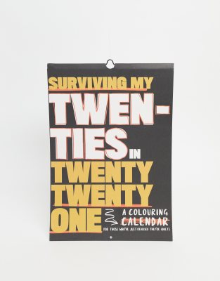 Календарь-раскраска формата A3 на 2021 год Typo - Идеи подарков для мальчиков подростков