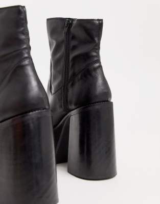 black platform boots asos