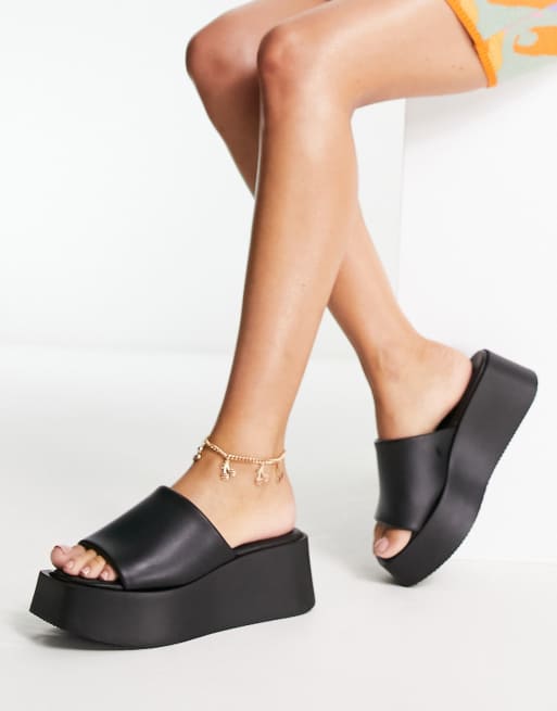 Chunky best sale black flatforms