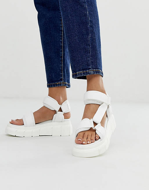 Kaltur white chunky sporty sandals | ASOS