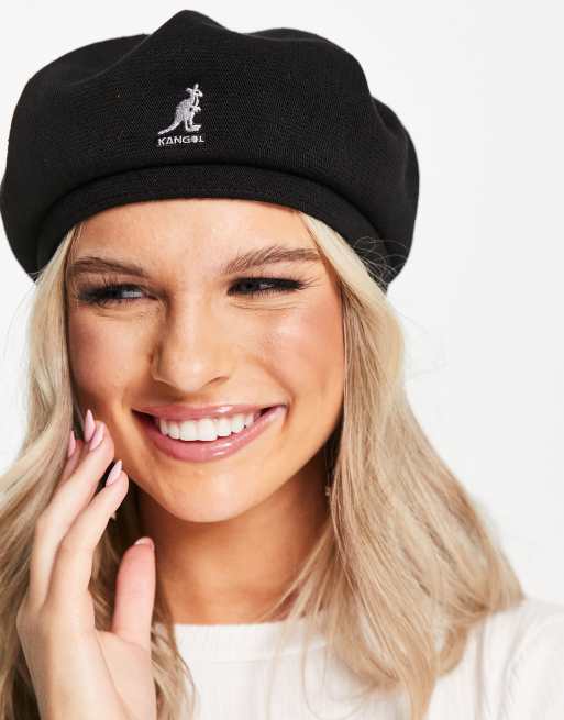 Kangol – Bamboo Jaxx – Baskenmütze in Schwarz