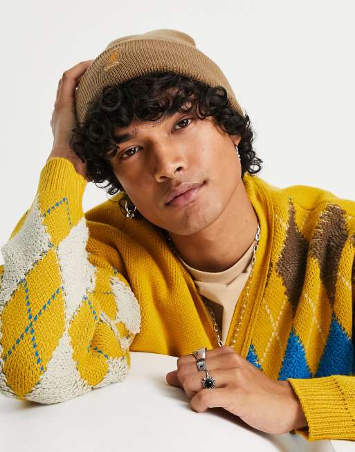 Kangol beanie in camel