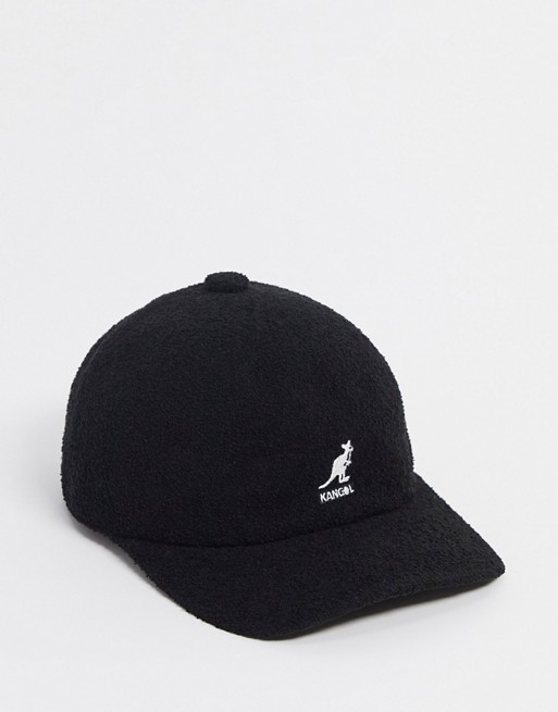 Kangol bermuda baseball cap in black