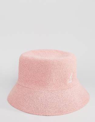 pink fuzzy kangol hat