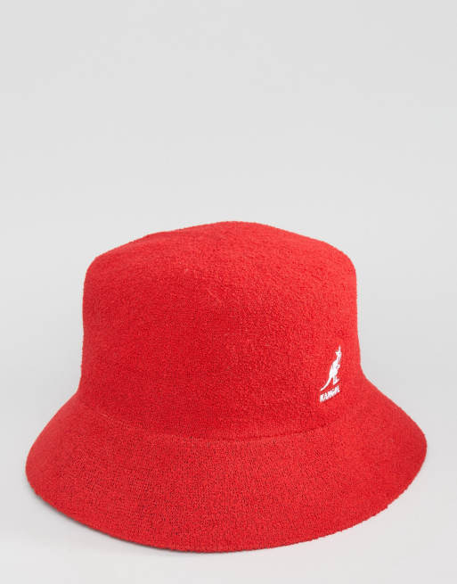 Kangol Bermuda Bucket Hat in Red