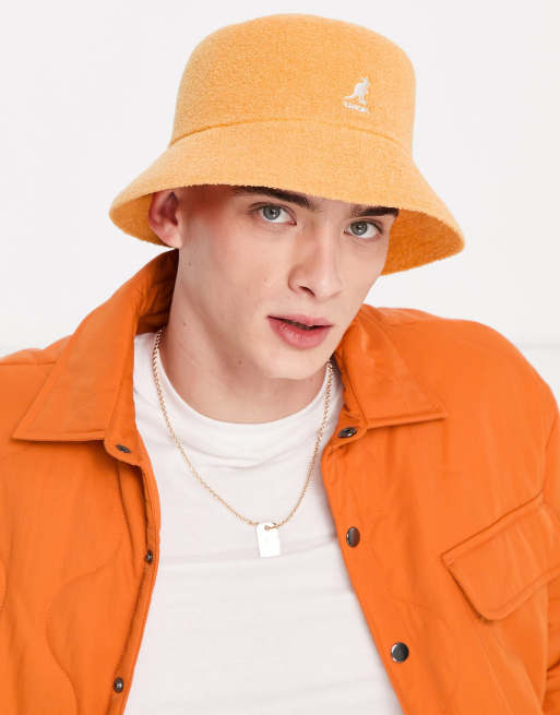 Kangol Bermuda bucket hat in warm apricot