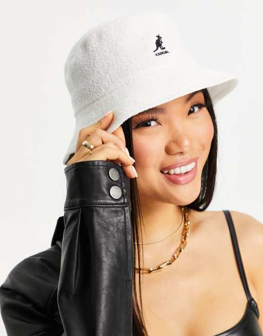 Kangol Bermuda bucket hat in white | ASOS