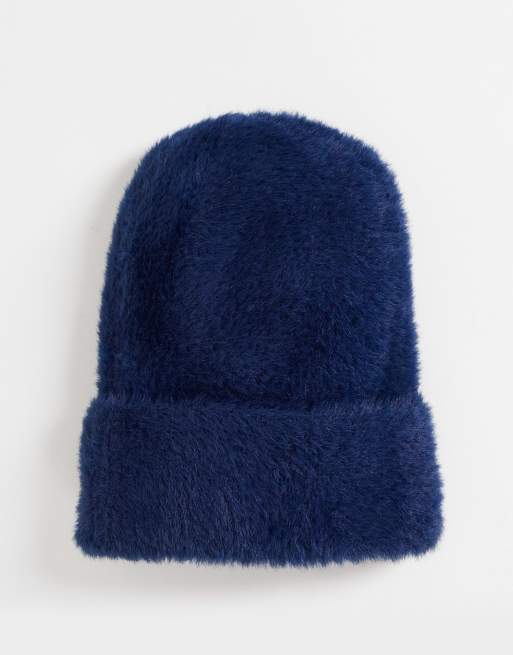 Kangol - Exclusivité - Bonnet en fausse fourrure - Bleu marine, 2 de 4