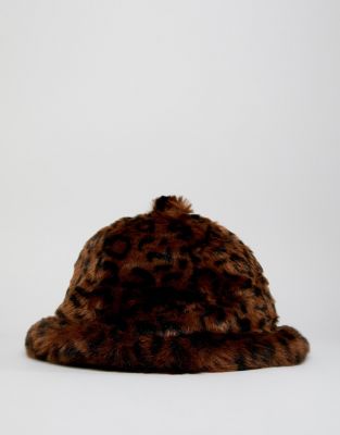 kangol faux fur