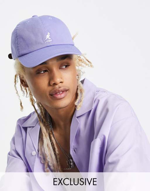 Kangol – Islila baseballkeps med tvättad finish
