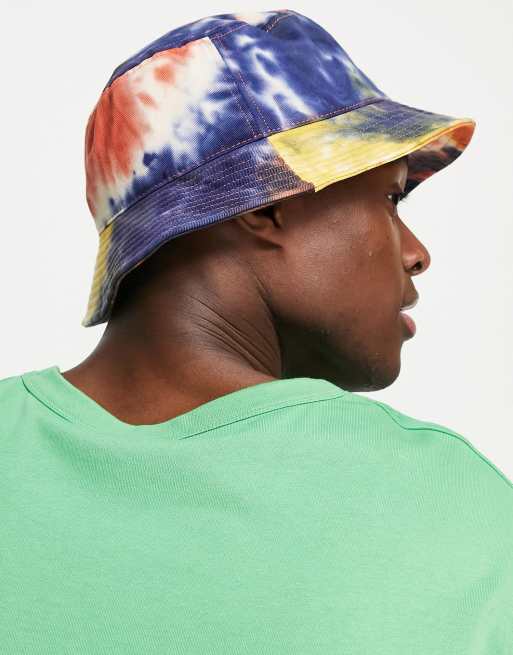 Kangol – Orange och gul solhatt med batikmönster, 2 av 4