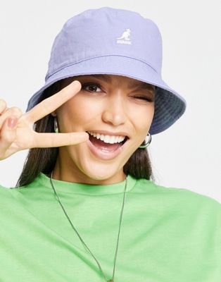 Kangol washed bucket hat in iced lilac - ASOS Price Checker