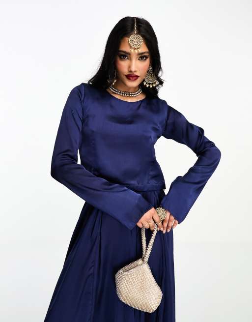 Long sleeve designer clearance dresses