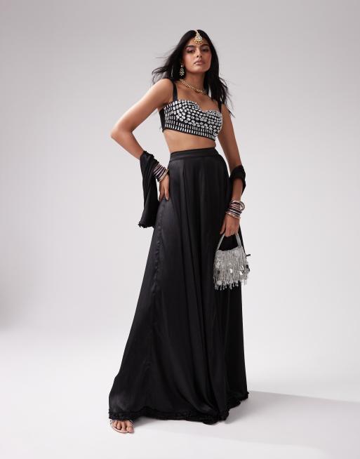 Crop top and skirt london best sale