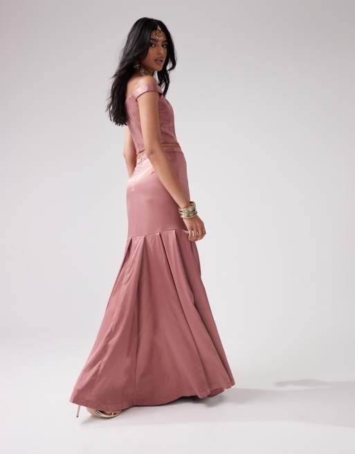 Kanya London Jupe sirene evasee d ensemble Vison ASOS