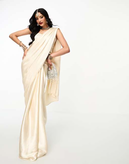 Kanya London - Sari in goud, deel van co-ord set, 4 van 4
