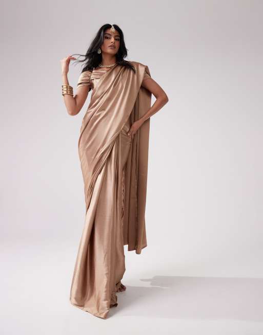 Kanya London - Sari in praline, deel van co-ord set, 5 van 5