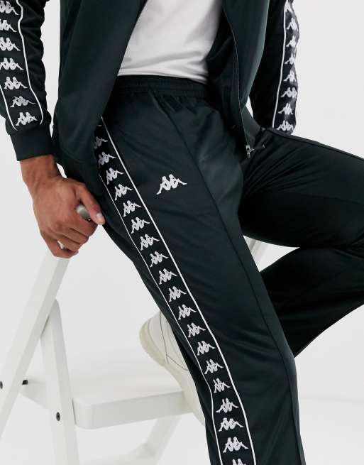 Kappa 222 Banda Astoria Slim Pant Black/Black  Kappa clothing, Mens  outfits, Streetwear fashion