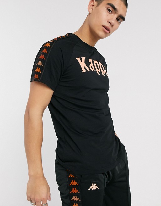 Kappa 222 Banda Deto t-shirt in black
