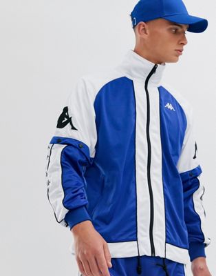 kappa tracksuit blue and white