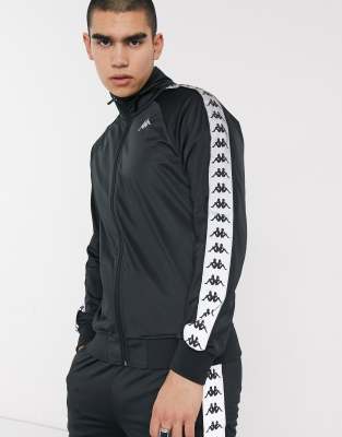 kappa track top black