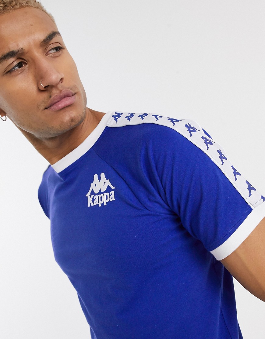 Kappa - 222 Banda Raul - T-shirt met klein logo in blauw