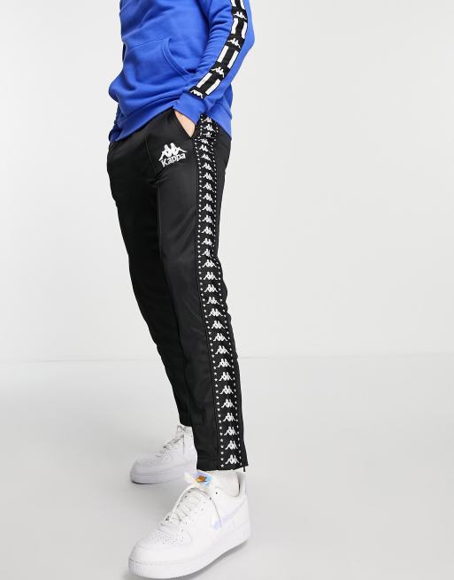 Kappa logo side tape leggings in black