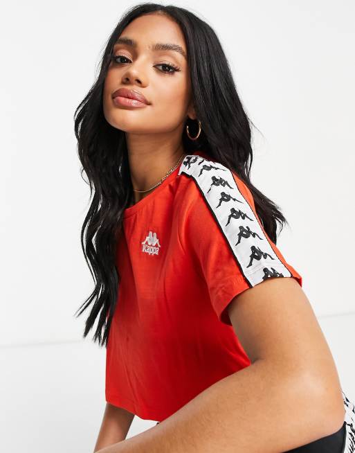 åndelig kurve kondensator Kappa Apua Authentic t-shirt in red | ASOS