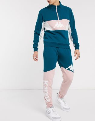 blue pink sweatsuit