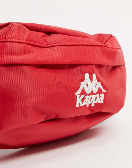 Kappa Authentic Anais bum bag with logo taping in red