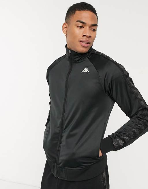 Kappa Authentic Banda Anniston slim track jacket in black | ASOS